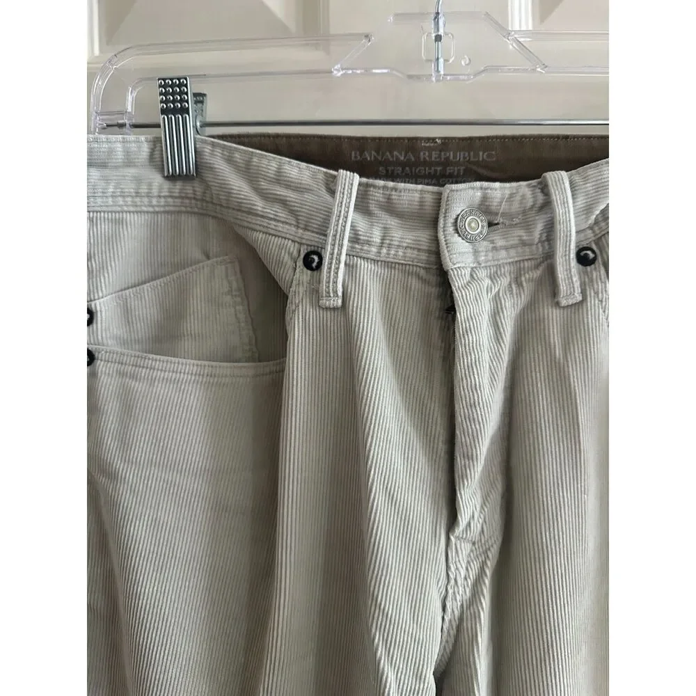 Banana Republic Men’s Straight Fit Corduroy Pants - 30 x 32